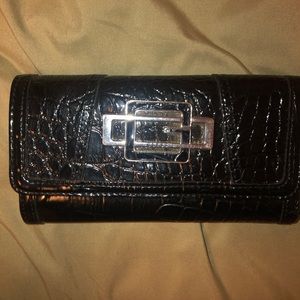 GUESS BLACK LEATHER WALLET